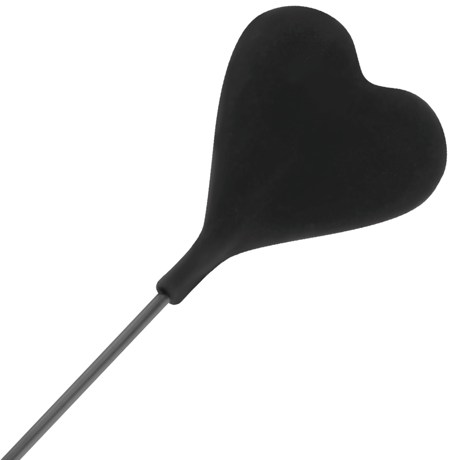 DARKNESS WHIP WITH FEATHER LOVE BLACK 40 CM - immagine 3